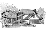 Modern House Plan Front of Home - Westminister Place Sunbelt Home 072D-0673 - Shop House Plans and More