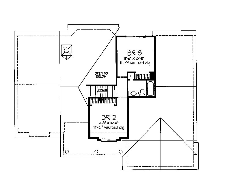 Country House Plan Second Floor - Pestalozzi Bungalow Home 072D-0675 - Shop House Plans and More