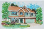 Farmhouse Plan Front of Home - Tempest Run Country Home 072D-0676 - Shop House Plans and More