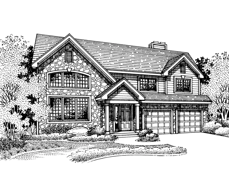 Southern House Plan Front of Home - Wellington Mill Rustic Home 072D-0678 - Shop House Plans and More