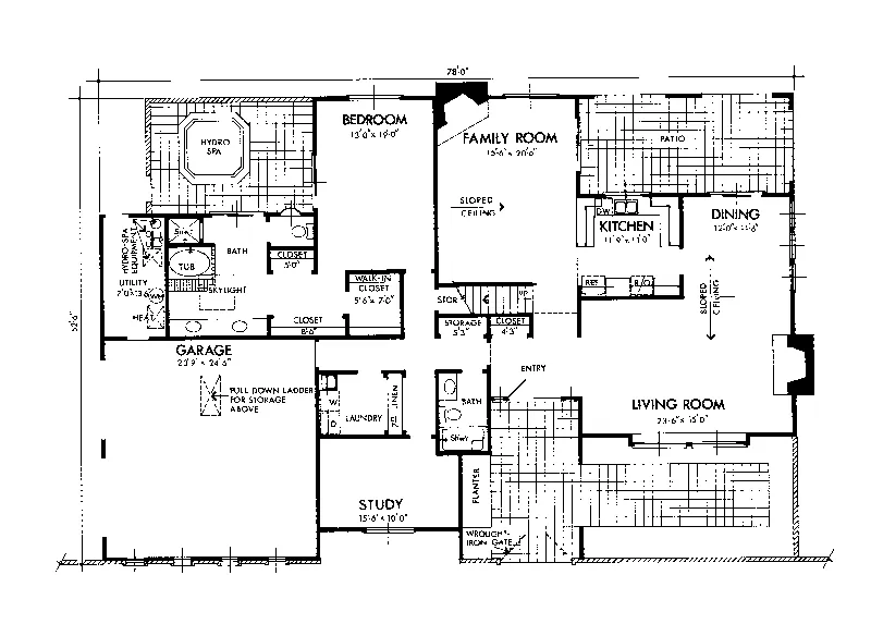 Mediterranean House Plan First Floor - Falls Hollow Spanish Luxury Home 072D-0728 - Search House Plans and More