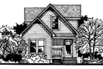 Vacation House Plan Front of Home - Haltonia Country Home 072D-0779 - Search House Plans and More