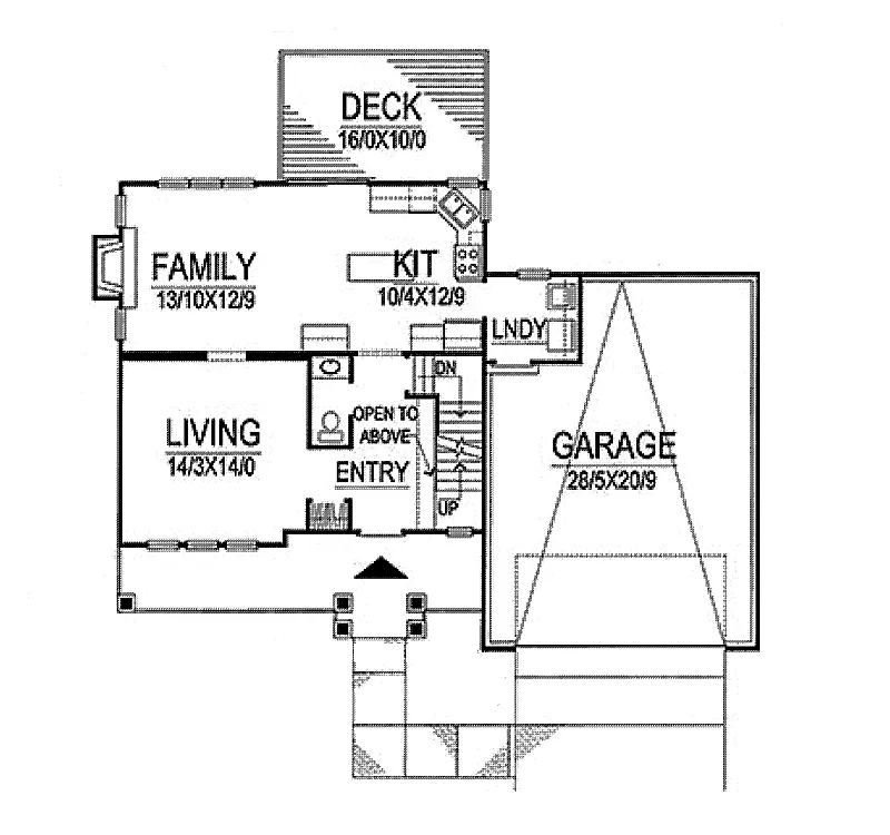 Southern House Plan First Floor - Farm Country Southern Home 072D-0780 - Search House Plans and More
