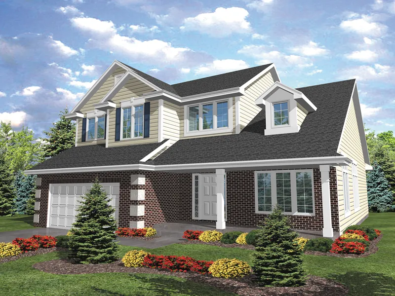 Southern House Plan Front of Home - Bismark Farm Country Home 072D-0783 - Search House Plans and More