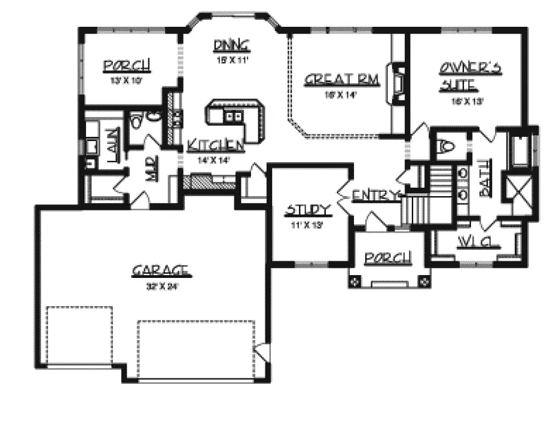 Luxury House Plan First Floor - Marvel Craftsman Home 072D-0794 - Shop House Plans and More