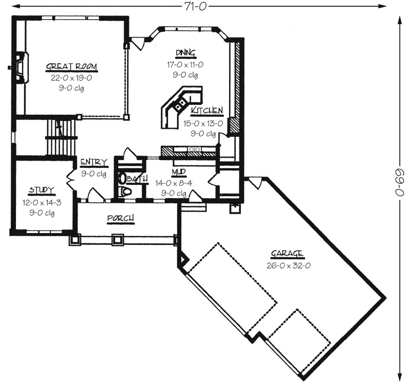Southern House Plan First Floor - Coghill Hollow Luxury Home 072D-0795 - Search House Plans and More
