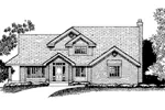 Modern House Plan Front of Home - Northbridge Traditional Home 072D-0815 - Shop House Plans and More