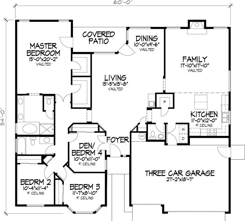 Southern House Plan First Floor - Dogwood Park Neoclassical Home 072D-0822 - Search House Plans and More