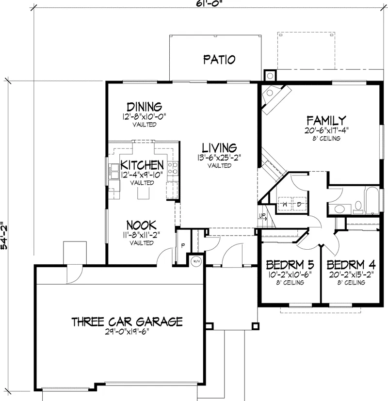 Spanish House Plan First Floor - Mansion Hill Sunbelt Home 072D-0830 - Shop House Plans and More