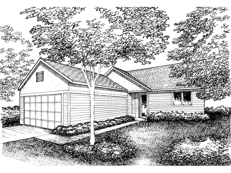 Country House Plan Front of Home - Limestone Park Ranch Home 072D-0859 - Shop House Plans and More