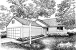 Country House Plan Front of Home - Limestone Park Ranch Home 072D-0859 - Shop House Plans and More