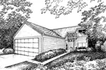 Traditional House Plan Front of Home - Matera Traditional Home 072D-0860 - Shop House Plans and More