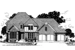 Traditional House Plan Front of Home - Fairham European Home 072D-0868 - Search House Plans and More