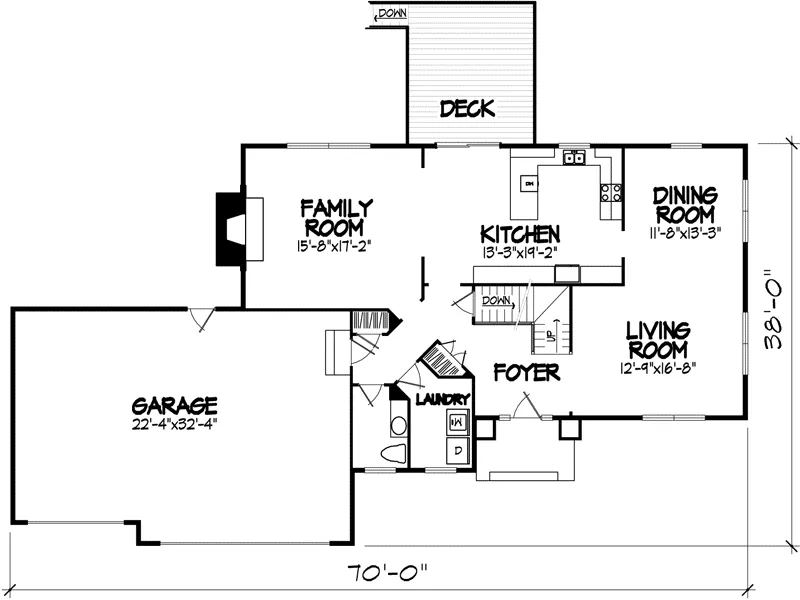 Traditional House Plan First Floor - Alomar Traditional Home 072D-0894 - Search House Plans and More