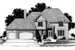Traditional House Plan Front of Home - Alomar Traditional Home 072D-0894 - Search House Plans and More