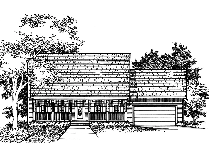 Country House Plan Front of Home - Leila Saltbox Home 072D-0928 - Shop House Plans and More