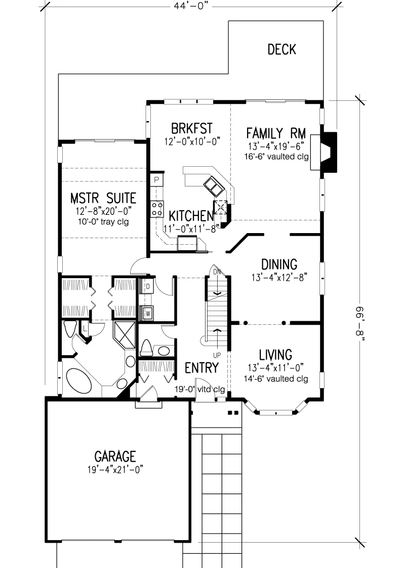 Shingle House Plan First Floor - Sawyers Bend Craftsman Home 072D-0946 - Shop House Plans and More