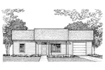 Vacation House Plan Front of Home - Corridon Ranch Home 072D-0955 - Search House Plans and More