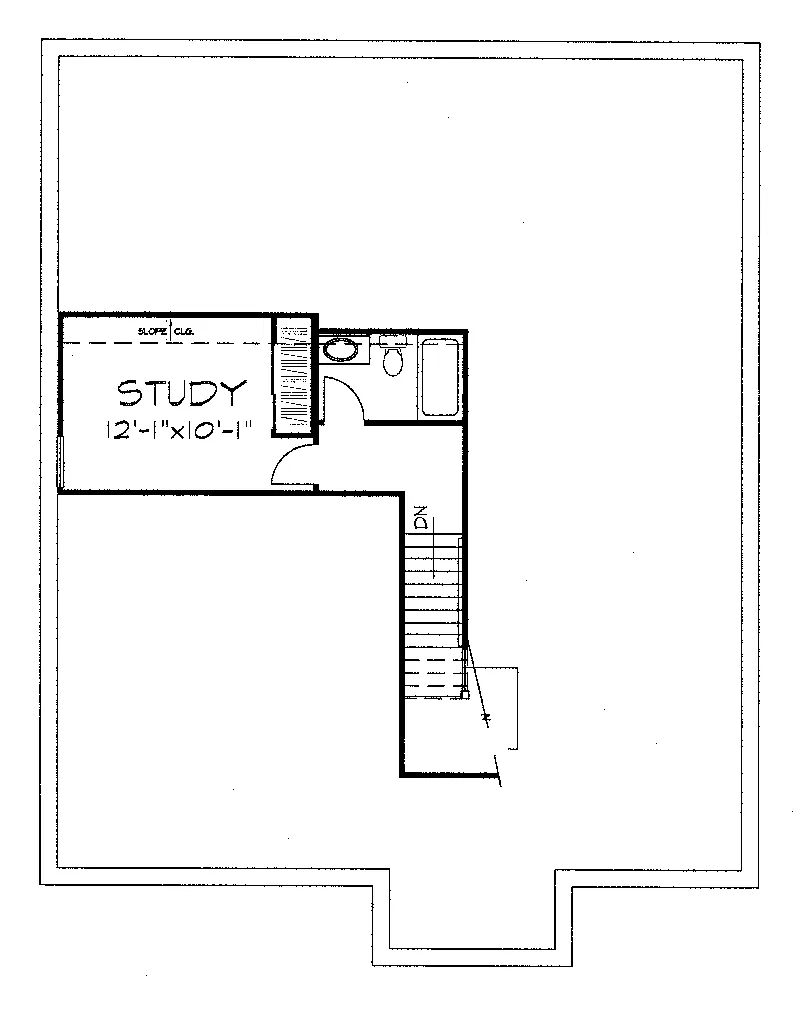 Country House Plan Second Floor - Kellogg Ridge Narrow Lot Home 072D-1000 - Search House Plans and More