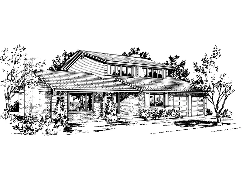 Traditional House Plan Front of Home - Fielmont Traditional Home 072D-1003 - Search House Plans and More