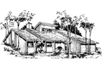 Southern House Plan Front of Home - Heather Bay Rustic Mountain Home 072D-1032 - Search House Plans and More
