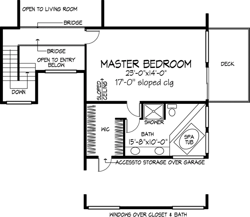 Rustic House Plan Second Floor - Molfetta Southern Rustic Home 072D-1054 - Shop House Plans and More