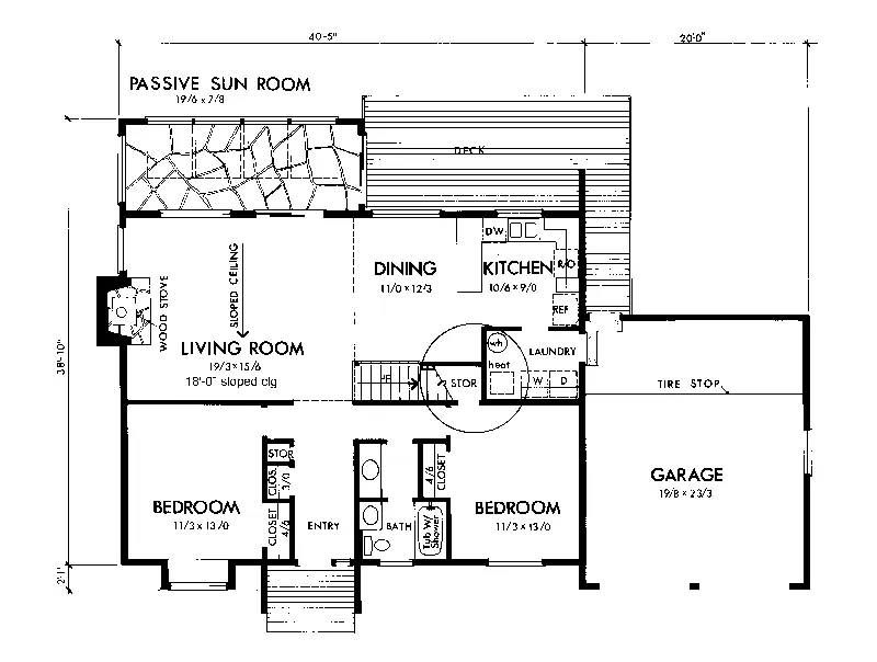 Traditional House Plan First Floor - Lakeaire Vacation Home 072D-1069 - Shop House Plans and More