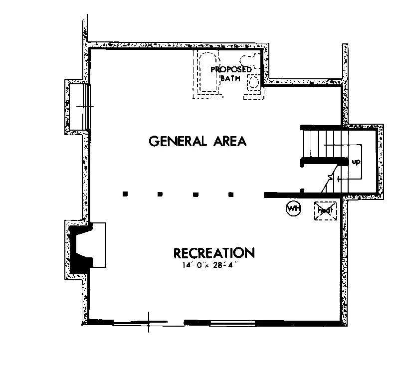 Lake House Plan Lower Level Floor - Hadley Pointe Modern Home 072D-1084 - Search House Plans and More