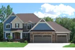 Arts & Crafts House Plan Front of Home - Cobb Bluff Craftsman Home 072D-1114 - Search House Plans and More