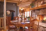 Log House Plan Dining Room Photo 01 - Sitka Rustic Country Log Home 073D-0021 - Shop House Plans and More