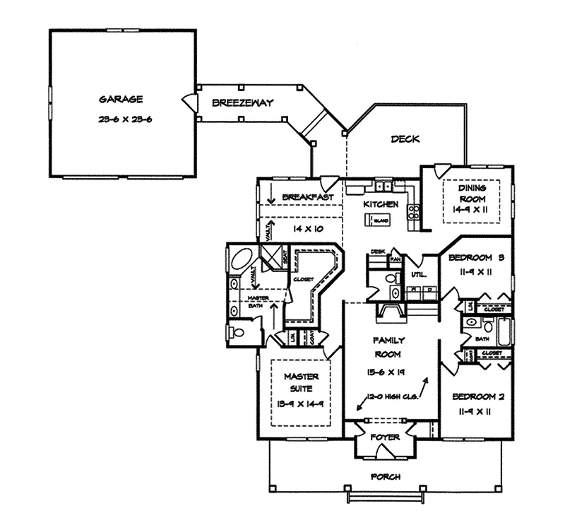 Country House Plan First Floor - Sheldon Hill Country Home 076D-0087 - Shop House Plans and More