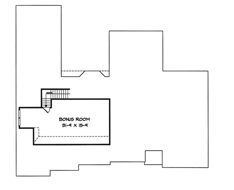 Sunbelt House Plan Bonus Room - Monica Pier Sunbelt Ranch Home 076D-0140 - Shop House Plans and More