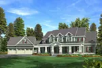 Luxury House Plan Front Image - Lemonwood Arts And Crafts Home 076D-0204 - Shop House Plans and More