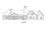 Country House Plan Rear Elevation - Brechin Park Craftsman Home 076D-0209 - Search House Plans and More