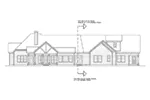 Arts & Crafts House Plan Rear Elevation - Bradley Creek Rustic Home 076D-0210 - Search House Plans and More