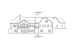 Craftsman House Plan Rear Elevation - Burkley Park Rustic Home 076D-0211 - Search House Plans and More