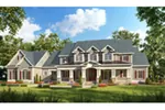 Craftsman House Plan Front of Home - Candler Park Craftsman Home 076D-0224 - Search House Plans and More