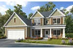 Traditional House Plan Front of Home - Frankfort Lane Two-Story Home 076D-0260 - Search House Plans and More