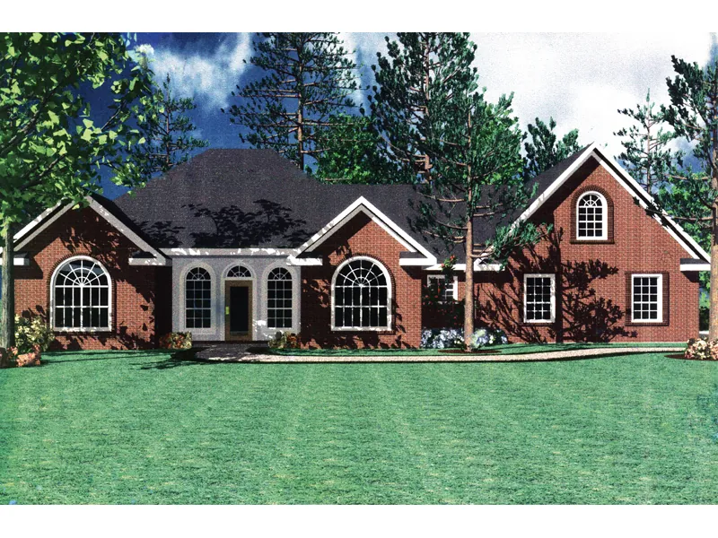 Traditional House Plan Front Image - Vassier Ranch Home 077D-0002 - Shop House Plans and More