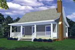 Cabin & Cottage House Plan Front Photo 01 - Stonefeld Country Home 077D-0009 - Shop House Plans and More