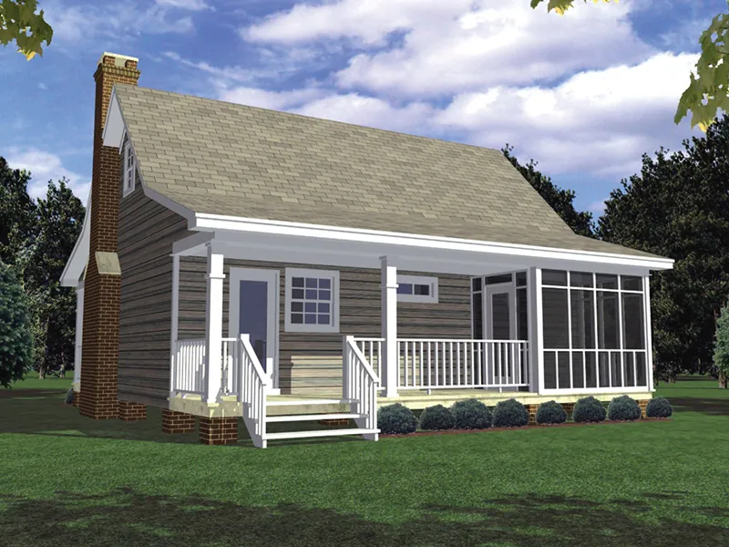 Cabin & Cottage House Plan Color Image of House - Stonefeld Country Home 077D-0009 - Shop House Plans and More