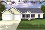 Traditional House Plan Front Photo 01 - Stovall Country Ranch Home 077D-0019 - Shop House Plans and More