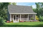 Ranch House Plan Rear Photo 01 - Edgelake Cabin Cottage Home 077D-0086 - Search House Plans and More
