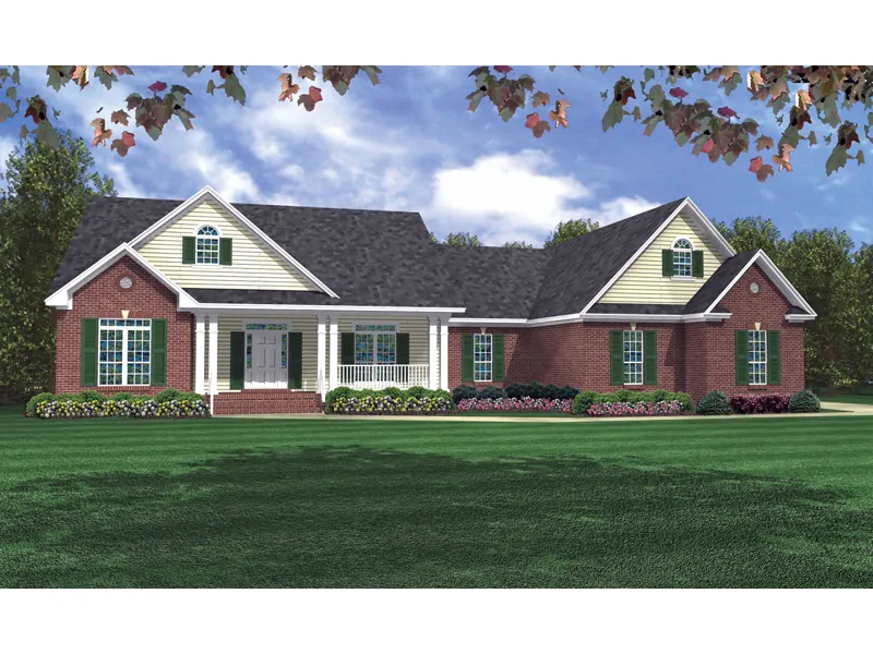 Traditional Home Outfitted With Country Curb Appeal