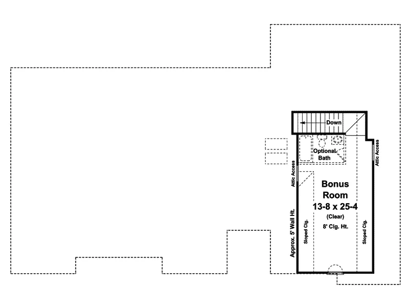 Sunbelt House Plan Bonus Room - Klostermann Sunbelt Home 077D-0127 - Search House Plans and More