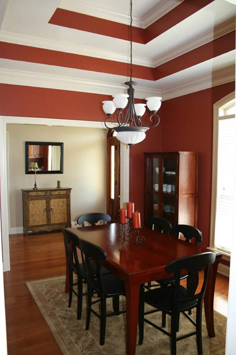 European House Plan Dining Room Photo 01 - Leighton Place Traditional Home 077D-0161 - Shop House Plans and More