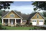 Ranch House Plan Front Image - Oakmont Hill Craftsman Home 077D-0164 - Shop House Plans and More