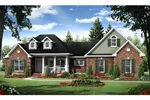 European House Plan Front of Home - Defalco Traditional Home 077D-0198 - Search House Plans and More