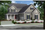 Farmhouse Plan Front of Home - Riverbend Country Farmhouse 077D-0205 - Shop House Plans and More