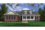 Ranch House Plan Front of Home - Damerall Traditional Home 077D-0221 - Search House Plans and More